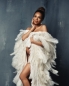Preview: OSTRICH feather cape