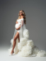 Preview: SUMMER in IVORY Babybauch Kleid für Fotoshooting