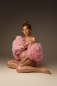 Preview: ROYAL in PINK Blumen Cape