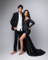 Preview: CLASSIC in SCHWARZ Babybauch Kleid