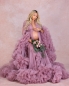 Preview: JADORE in MAUVE #59 maternity robe for photoshooting