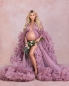 Preview: JADORE in MAUVE #59 maternity robe for photoshooting