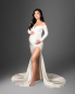 Preview: CLASSIC in IVORY Babybauch Kleid