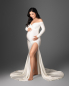 Preview: CLASSIC in IVORY Babybauch Kleid