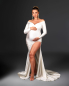 Preview: CLASSIC in IVORY Babybauch Kleid