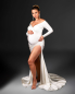 Preview: CLASSIC in IVORY Babybauch Kleid