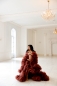 Preview: JADORE in RUST maternity robe for photoshoot