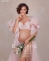 Preview: FERRERO in DUSTY PINK Designer Maternity Gown for Photoshooting