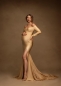 Preview: CLASSIC in GOLD Babybauch Kleid