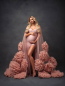 Preview: SUMMER in PINK Babybauch Kleid für Fotoshooting