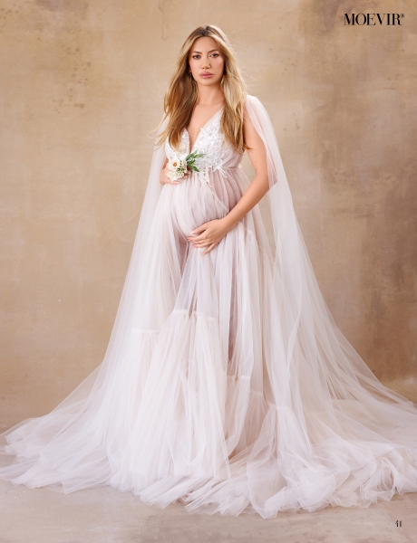 WISTERIA#84 maternity gown for photoshoot