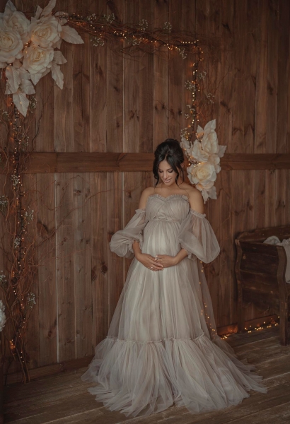 ELIE Maternity Gown for Photoshoot