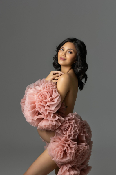 DOLCHE FIORI Flower Cape in PINK