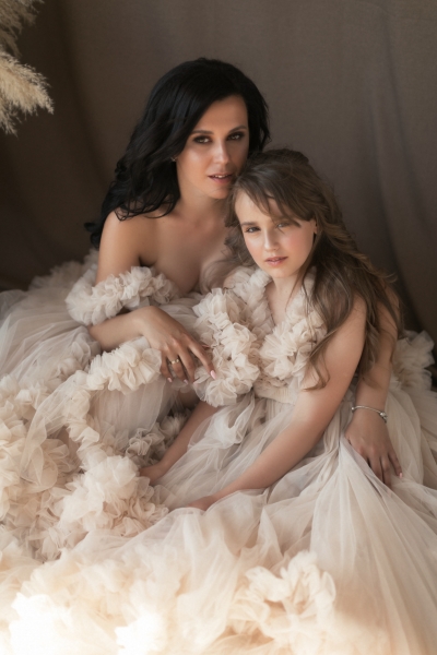COCO Mommy and Me gowns for Photoshoot