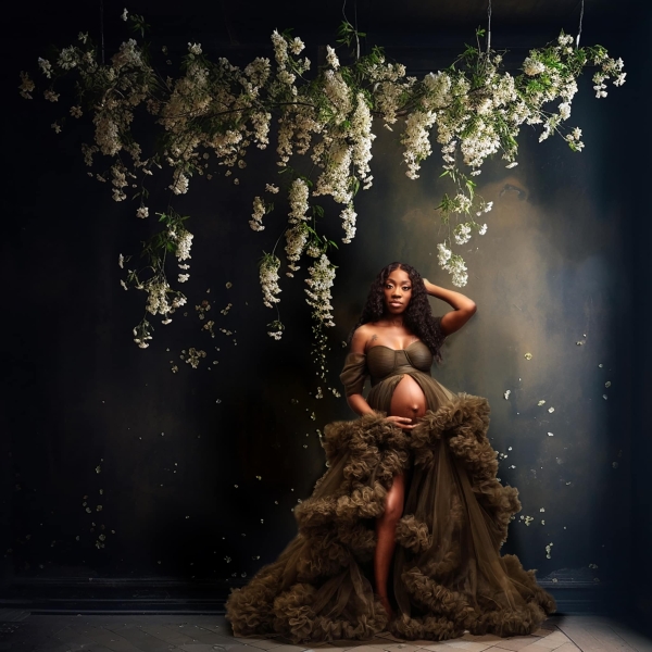 CINDERELLA#100 maternity gown for photoshooting