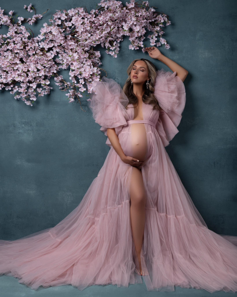 FERRERO in PINK#78 Babybauch Kleid für Fotoshooting