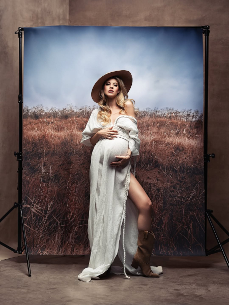 BLAKE Babybauch Kleid für Fotoshooting