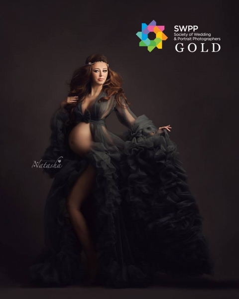 BARBARA EXTRA VOLL Babybauch Kleid