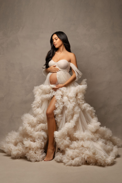 CINDERELLA in CREAM#84 maternity gown for photoshooting
