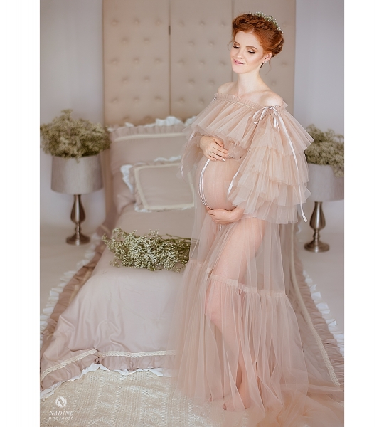 LEILA Babybauch Kleid für Fotoshooting