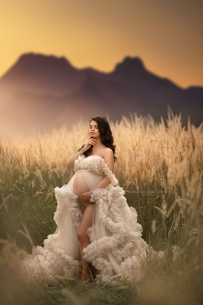COCO#84 Babybauch Kleid für Fotoshooting
