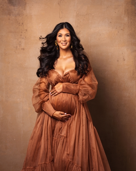 GINGER maternity robe