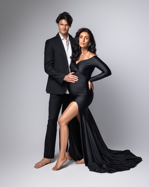 CLASSIC in SCHWARZ Babybauch Kleid