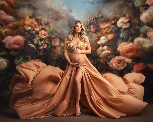 BELLA maternity shooting gown