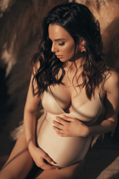 Maternity BODYSUIT for photoshoot in nude