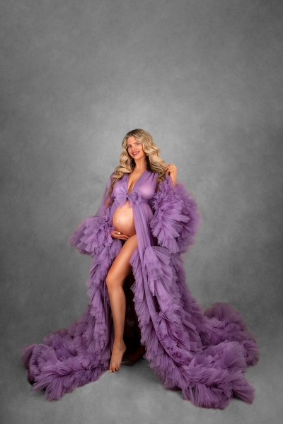 ASTER maternity robe for photoshoot