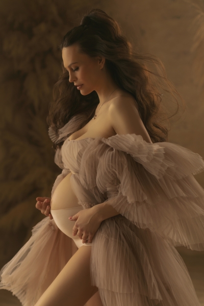 SWAN#21 Maternity gown for Photoshoot or Babyshower