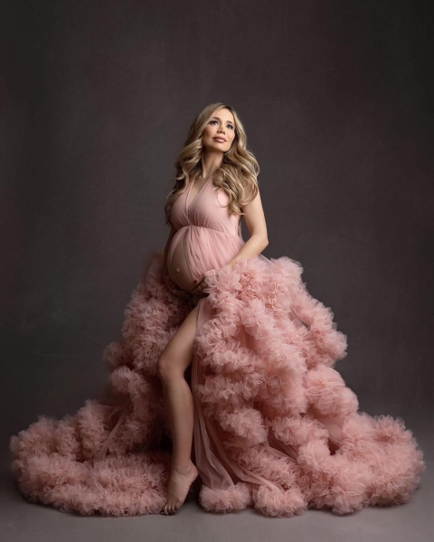 ESMERALDA #9 Babybauch Kleid für Fotoshooting