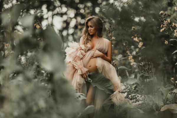 SERENA SLEEVE Haute Couture dress for Photoshoot