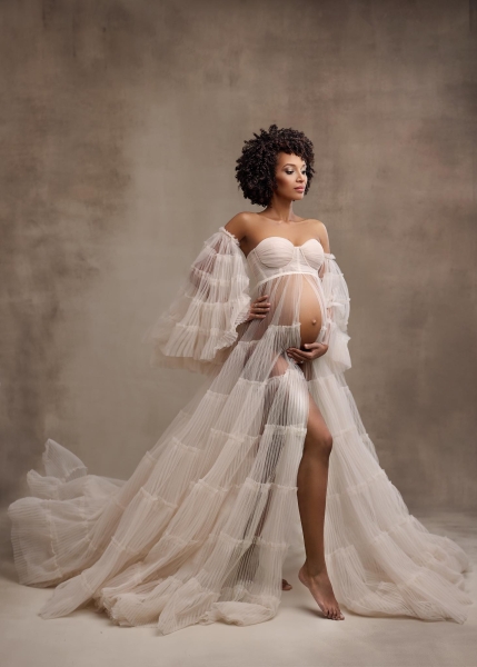 GRACE#84 Maternity gown for Photoshoot or Babyshower
