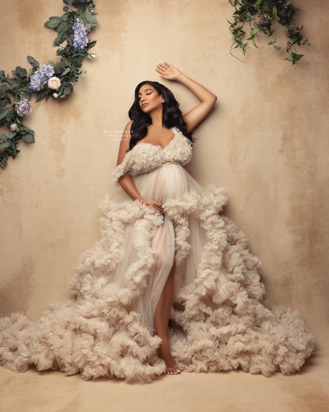 COCO in CREAM#84 maternity gown for photoshooting
