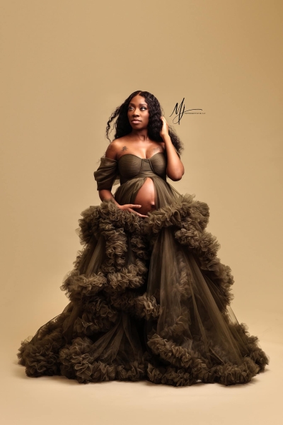CINDERELLA#100 maternity gown for photoshooting