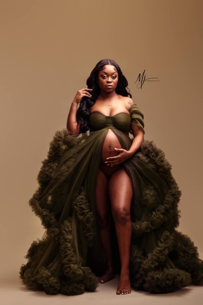 CINDERELLA#100 maternity gown for photoshooting