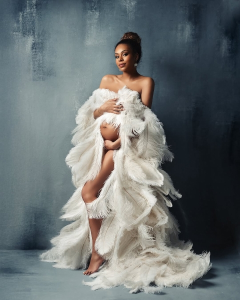 OSTRICH feather cape
