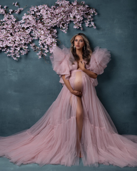FERRERO in PINK#78 Babybauch Kleid für Fotoshooting