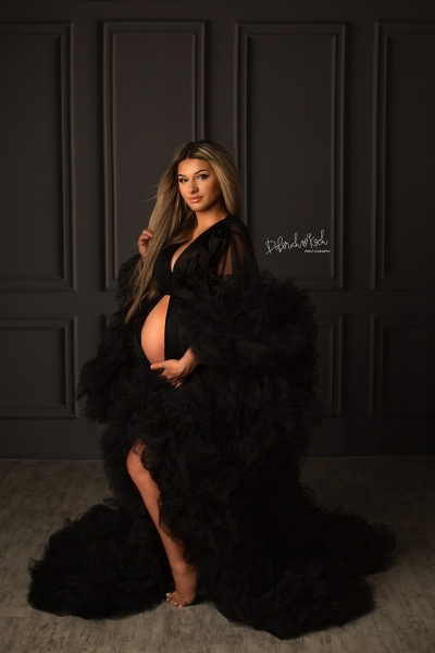 BARBARA EXTRA FLUFF maternity gown
