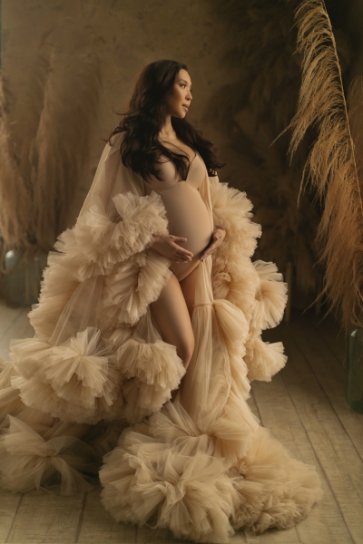 JADORE#11 maternity robe for photoshoot