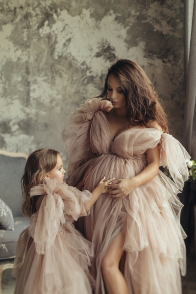 SERENA SLEEVE Haute Couture dress for Photoshoot