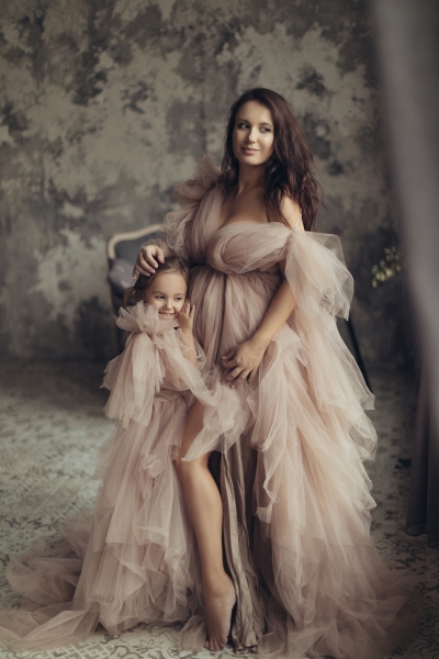 SERENA SLEEVE Haute Couture dress for Photoshoot