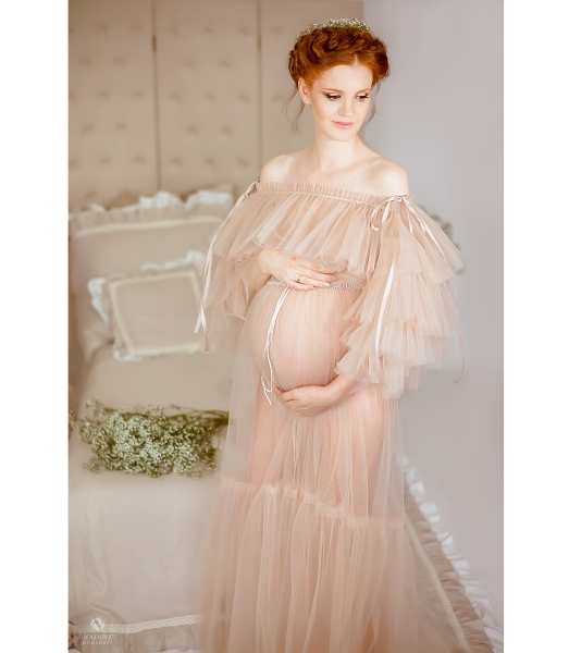 LEILA Babybauch Kleid für Fotoshooting
