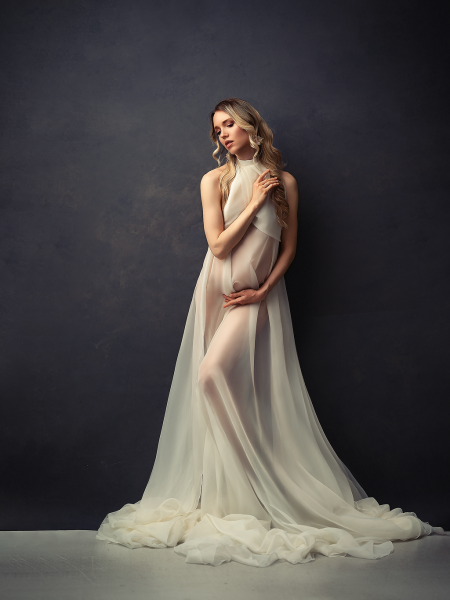 AFRODITA Babybauch Kleid für Fotoshooting