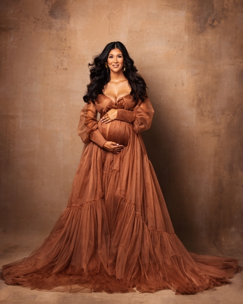 GINGER maternity robe