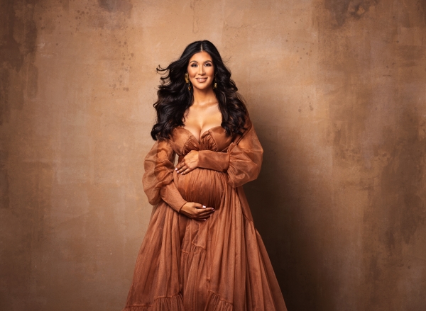 GINGER maternity robe