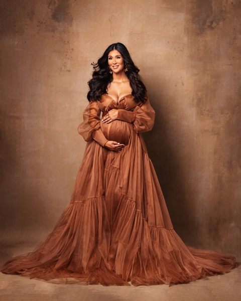 GINGER maternity robe