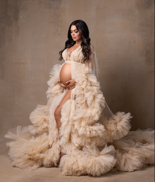 JADORE#11 Babybauch Kleid für Fotoshoot