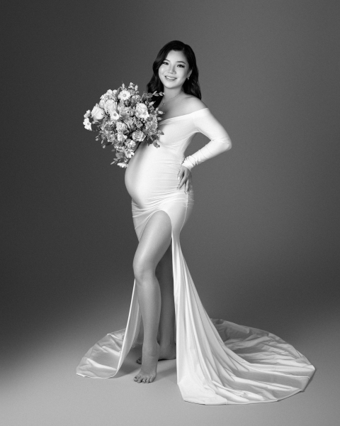 CLASSIC in IVORY Babybauch Kleid
